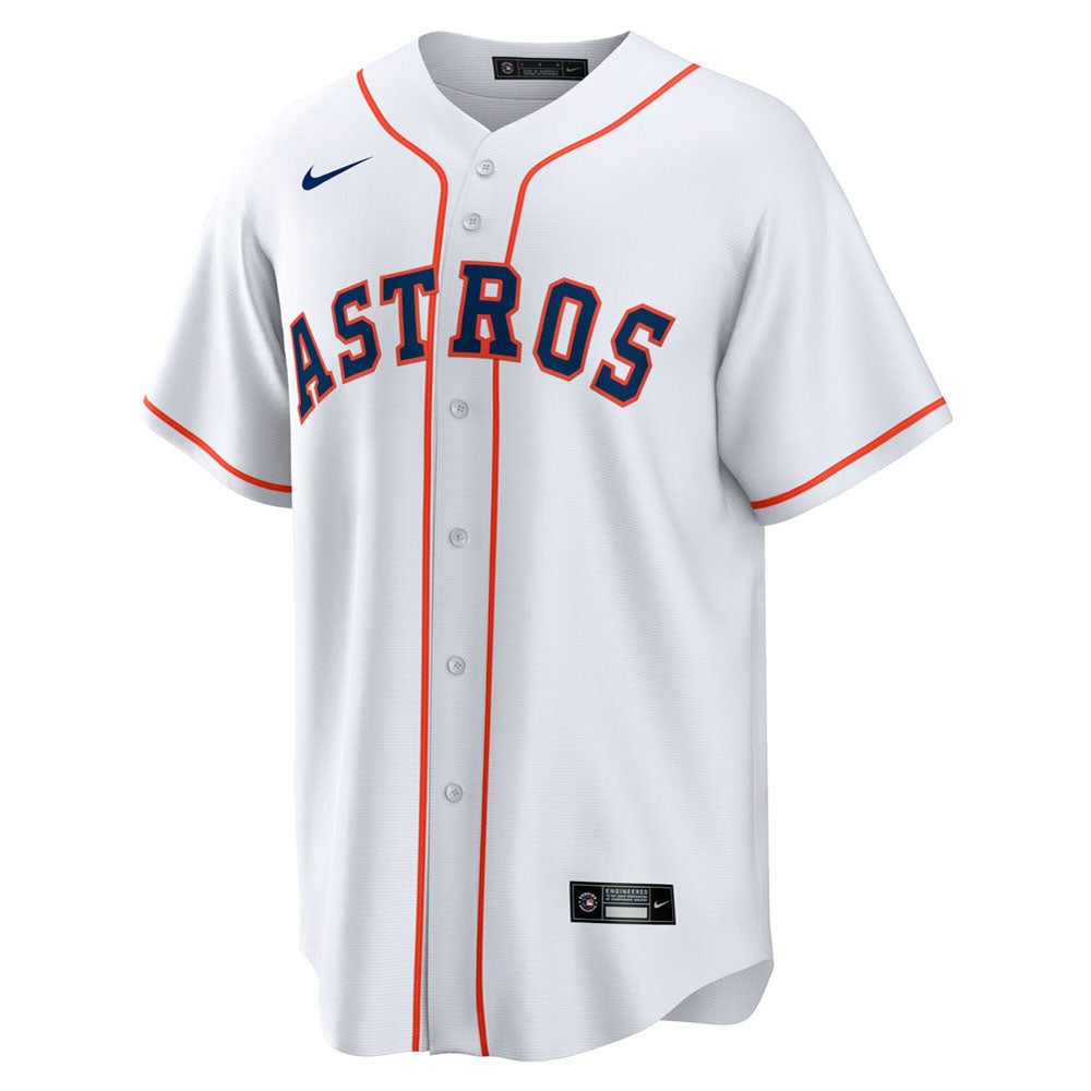 Men's Houston Astros Jose Altuve Home Player Name Jersey - White