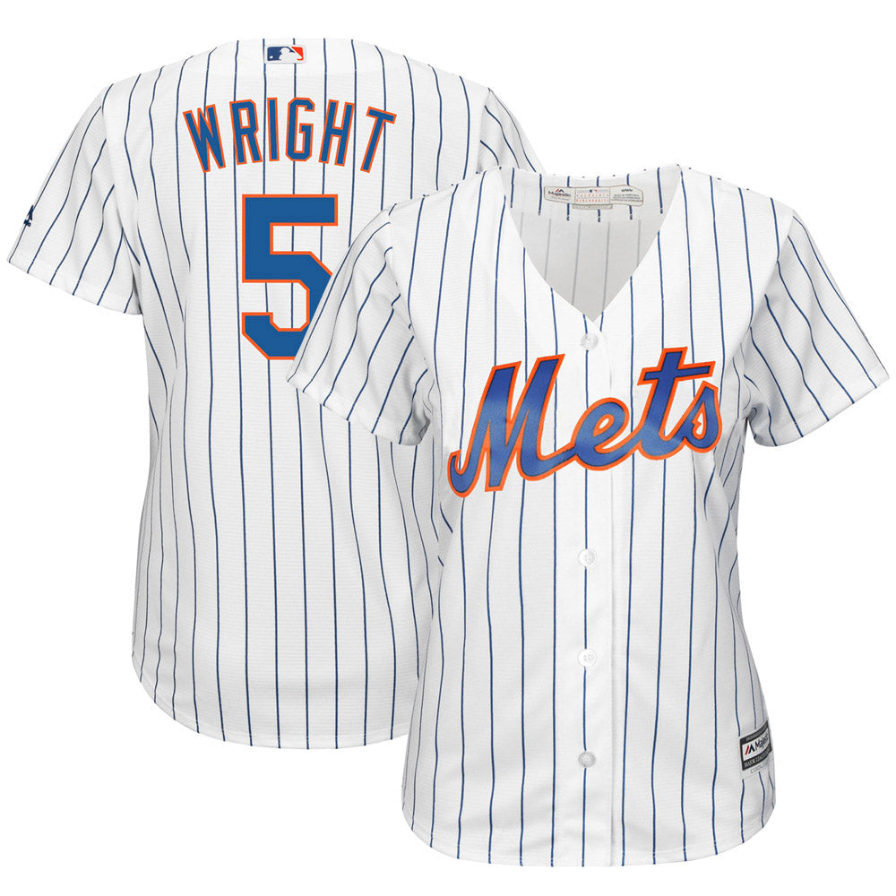 Women's New York Mets David Wright Replica Home Jersey - White